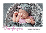 FLAT Create Your Own Baby Girl Thank You Cards with Photo | Personal Moments | High-Quality Printing