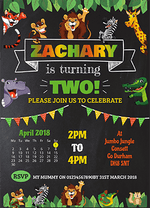 Personalised Jungle Invites