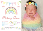 FOLDED Design Your Own Baby Girl Thank You Cards with Personal Moments | Personalize with Photos