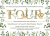 4th Birthday Jungle Invites