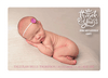 FOLDED Box Photo Baby Girl Thank You Cards