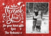 FLAT Thank You For My Christmas Gift, Christmas Thank You Cards Personalised
