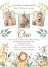 Personalised Jungle Animal Invites With Photo