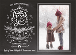 FOLDED Photo Personalised Thank You Card Pack, Children Personalised Christmas Thank You Cards