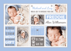 Baby Boy Announcement Calendar Design Notes FOLDED