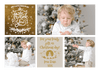 FOLDED Christmas Personalised Thank You Note, Photo Christmas Thank You Cards