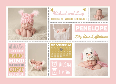 Baby Girl Calendar Design Notes