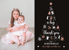 FOLDED Photo Greetings Thank You Card Pack, Christmas Thank You Cards With Photos