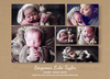 FLAT Kraft Baby Boy Thank You Cards