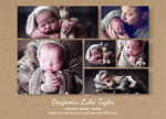 FLAT Kraft Baby Boy Thank You Cards