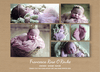 FLAT Kraft Baby Girl Thank You Cards